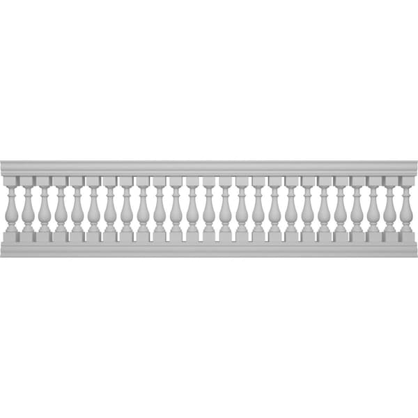 Ekena Millwork Traditional Balustrade Railing Kit Style N (5 7/8" On-Center Spacing to Pass 4" Sphere Code) BALK37X144TRN - main